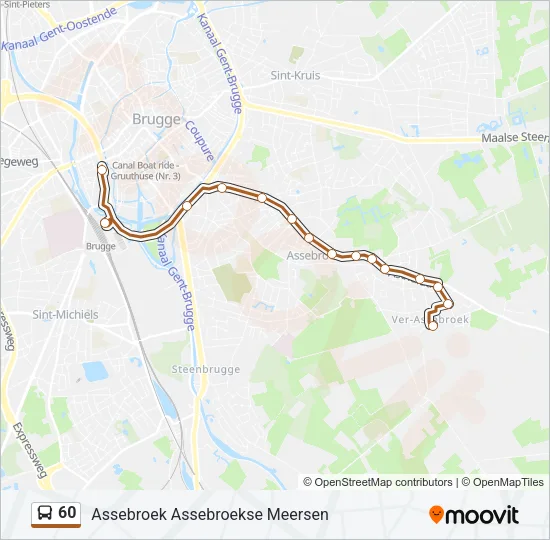 60 Bus Line Map