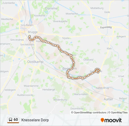 60 Bus Line Map