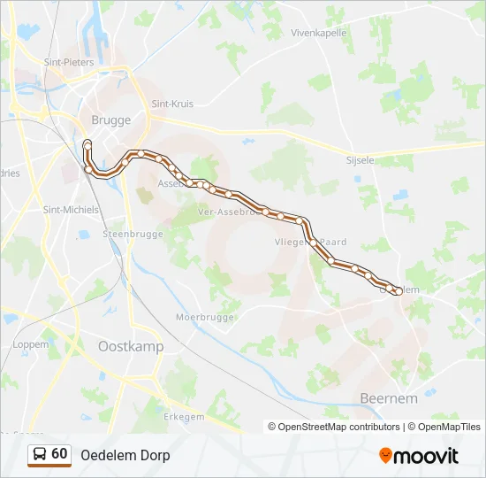 60 Bus Line Map