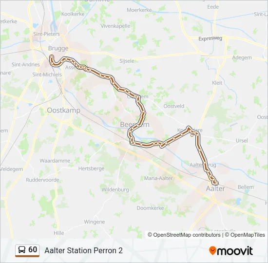 60 Bus Line Map