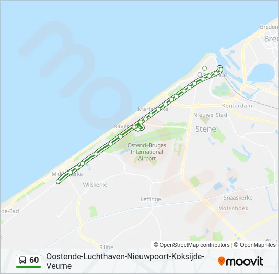 60 Bus Line Map