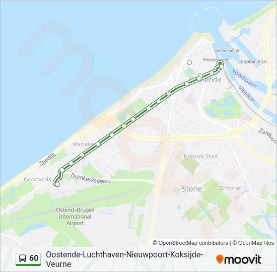 60 Bus Line Map