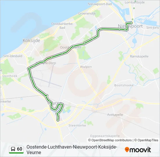 60 Bus Line Map