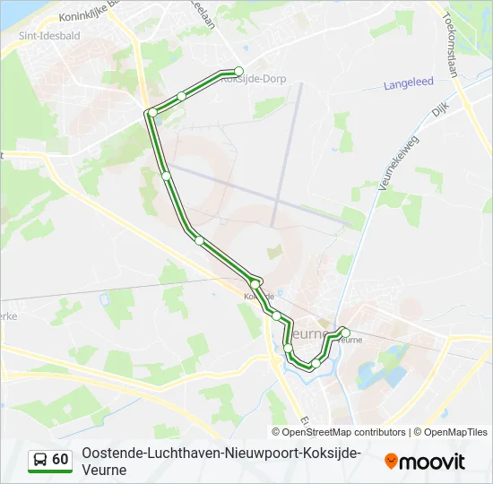 60 Bus Line Map