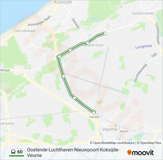 60 Bus Line Map