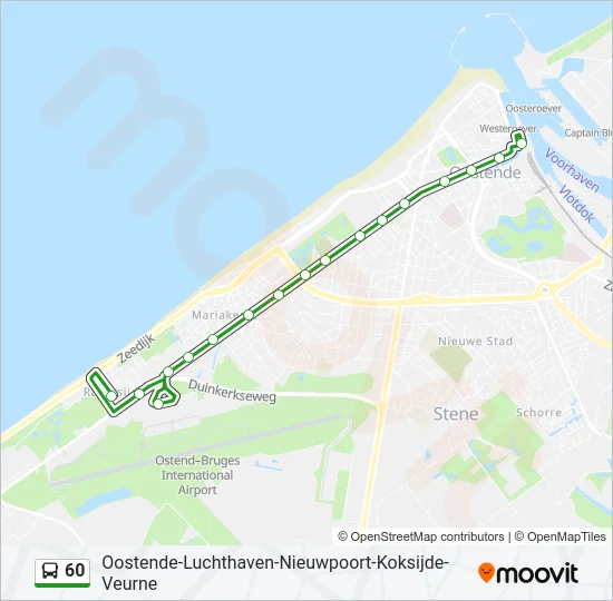 60 Bus Line Map