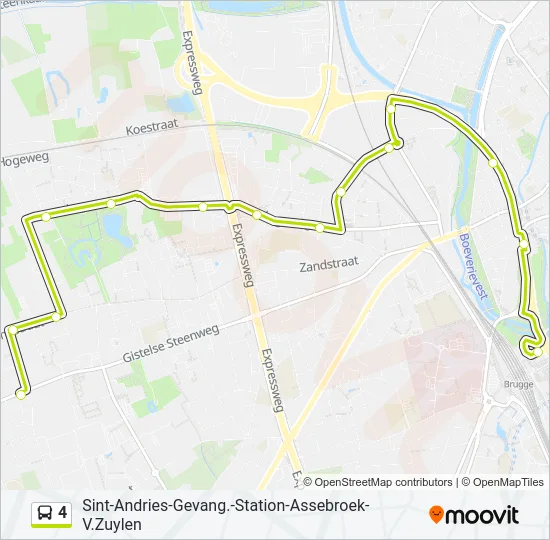 4 Bus Line Map