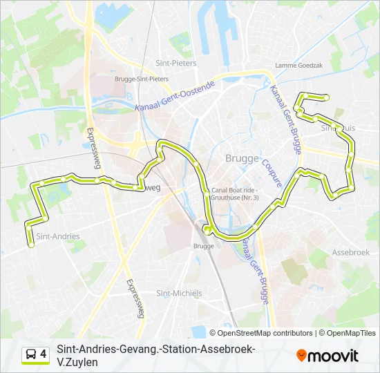 4 Bus Line Map
