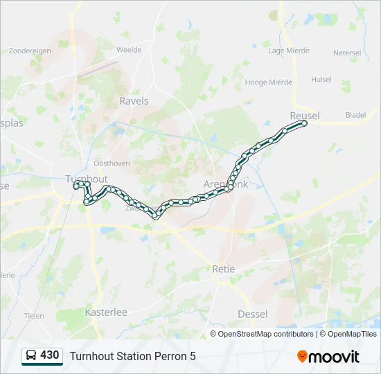 430 Bus Line Map