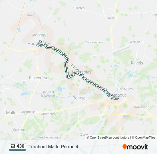 430 Bus Line Map