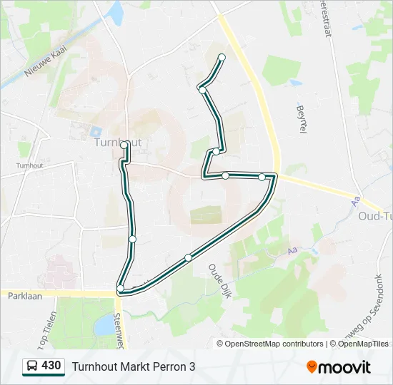 430 Bus Line Map