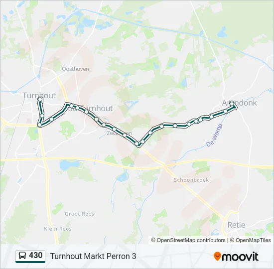 430 Bus Line Map