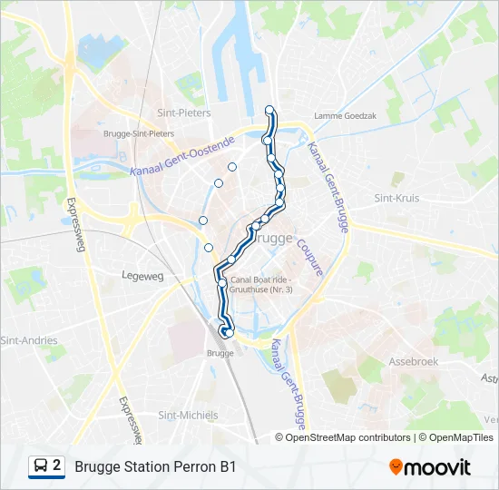 2 Bus Line Map