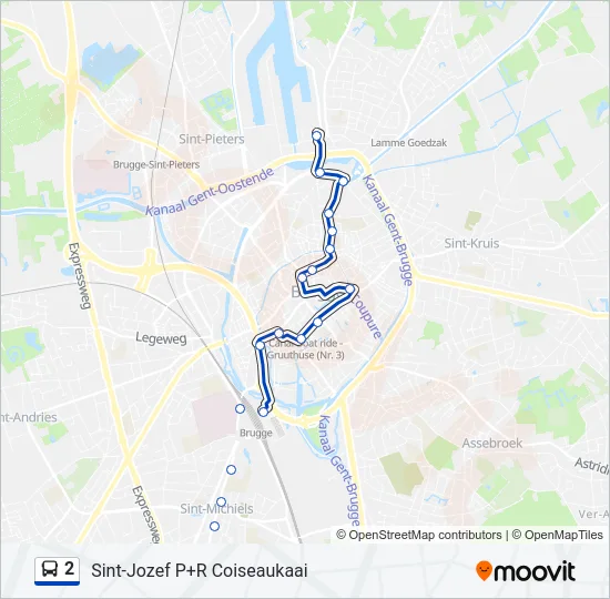 2 Bus Line Map