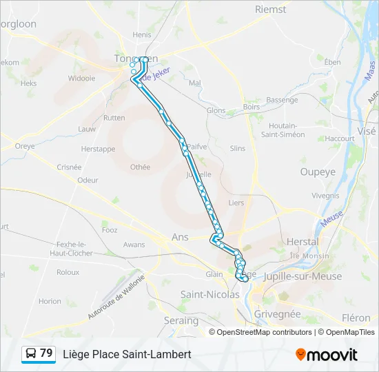 79 Bus Line Map