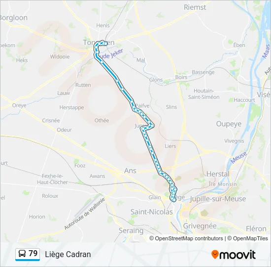 79 Bus Line Map