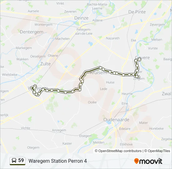 59 Bus Line Map