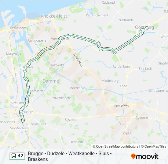 42 Bus Line Map
