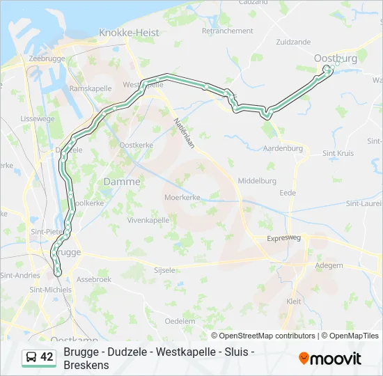 42 Bus Line Map