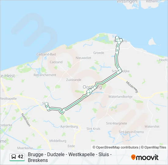 42 Bus Line Map