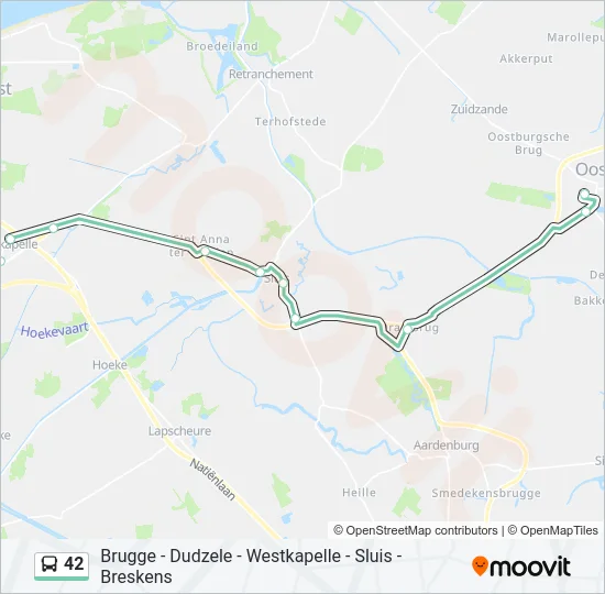 42 Bus Line Map