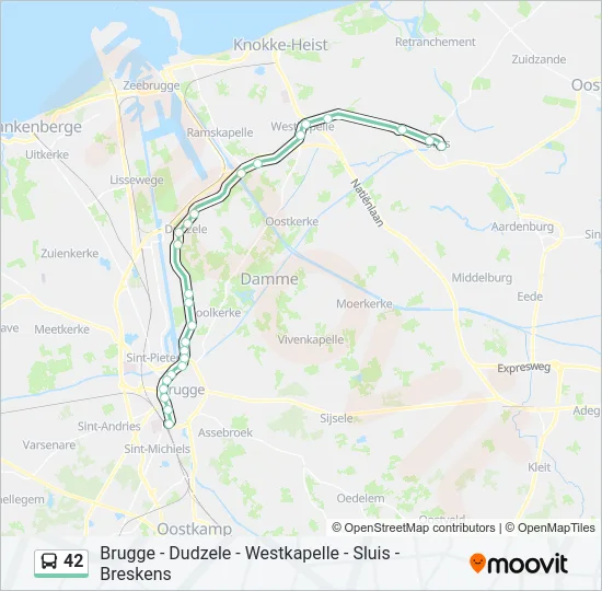 42 Bus Line Map