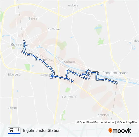 11 Bus Line Map