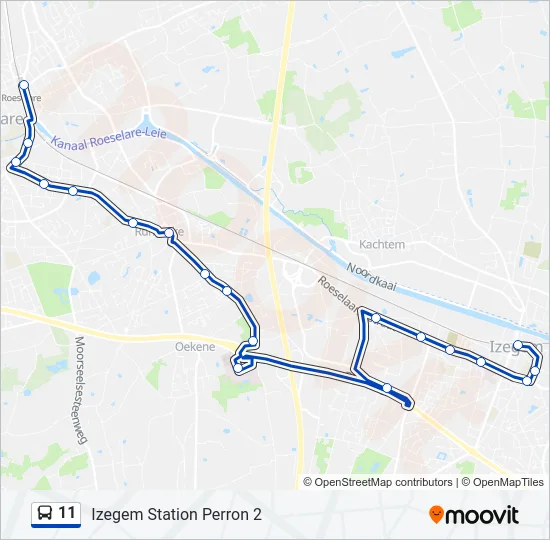 11 Bus Line Map
