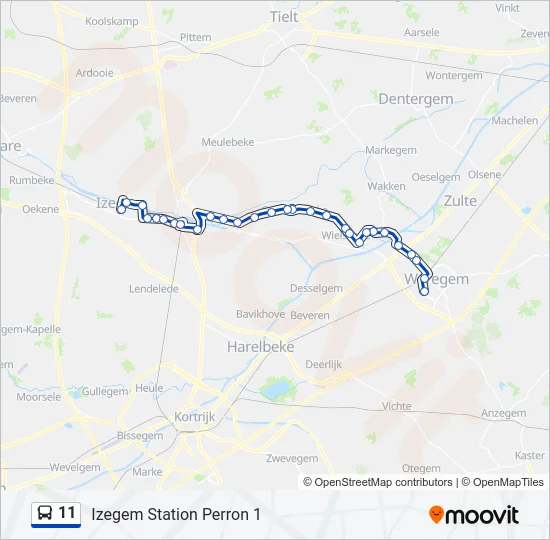 11 Bus Line Map