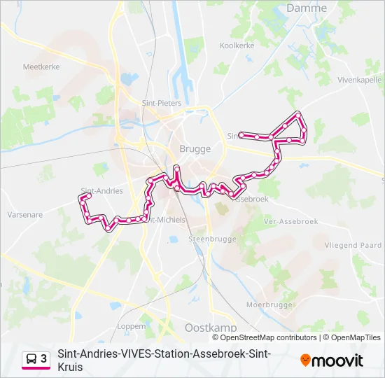 3 Bus Line Map