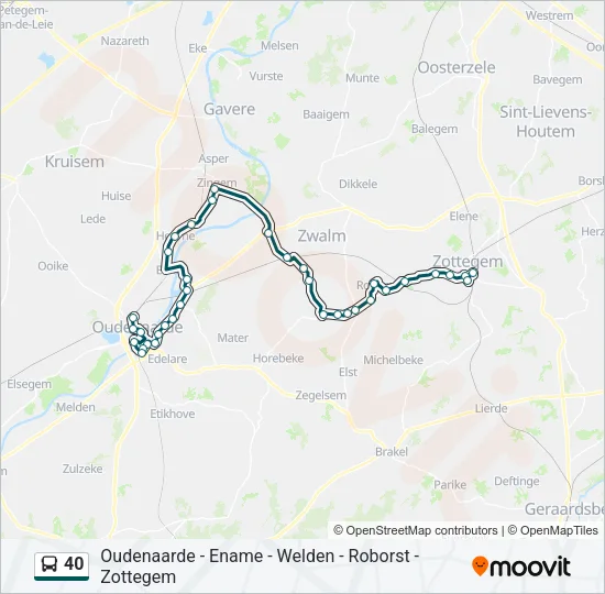 40 Bus Line Map