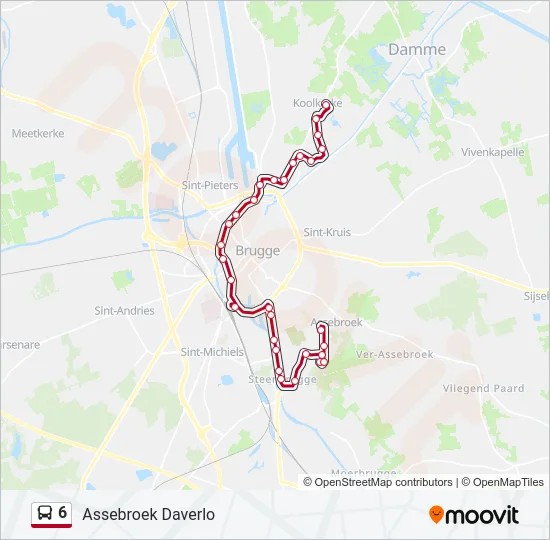 6 Bus Line Map