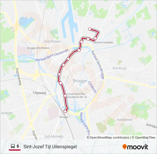 6 Bus Line Map