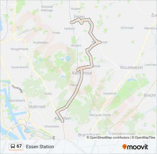 67 Bus Line Map