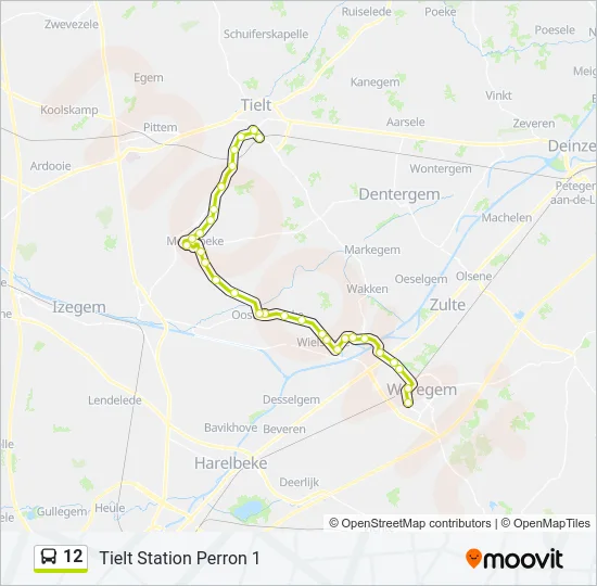 12 Bus Line Map
