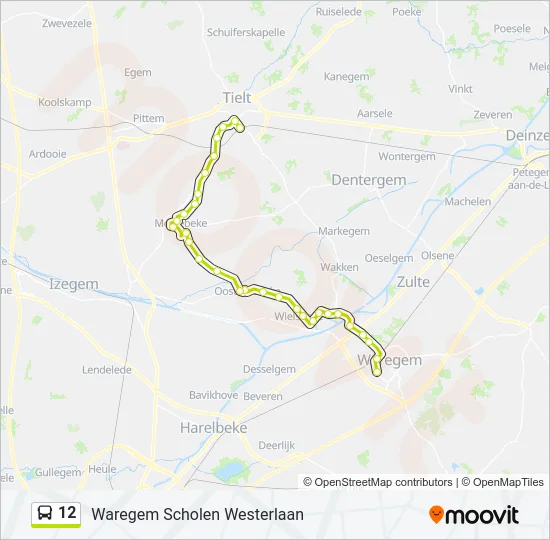 12 Bus Line Map