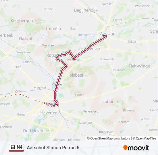 N4 Bus Line Map
