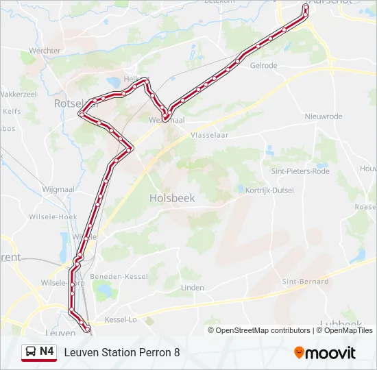 N4 Bus Line Map