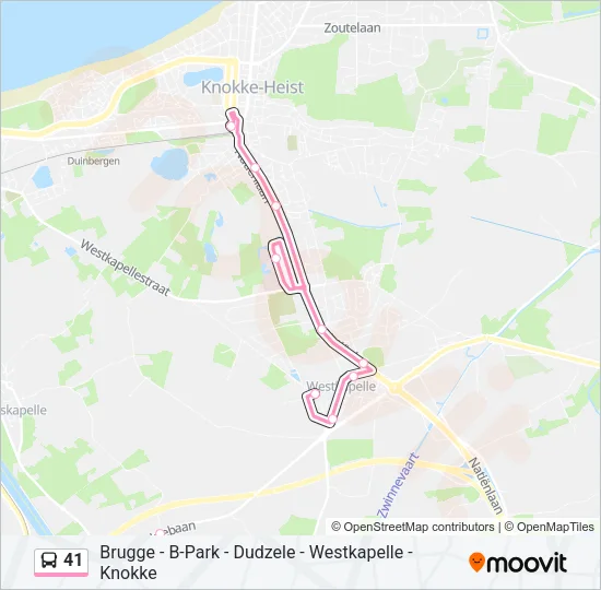 41 Bus Line Map