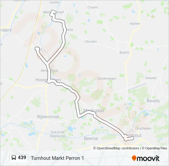 439 Bus Line Map