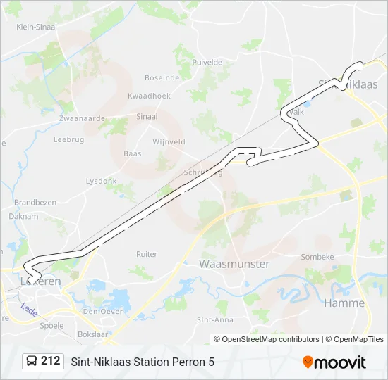 212 Bus Line Map