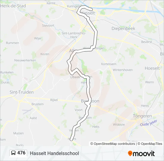 476 Bus Line Map