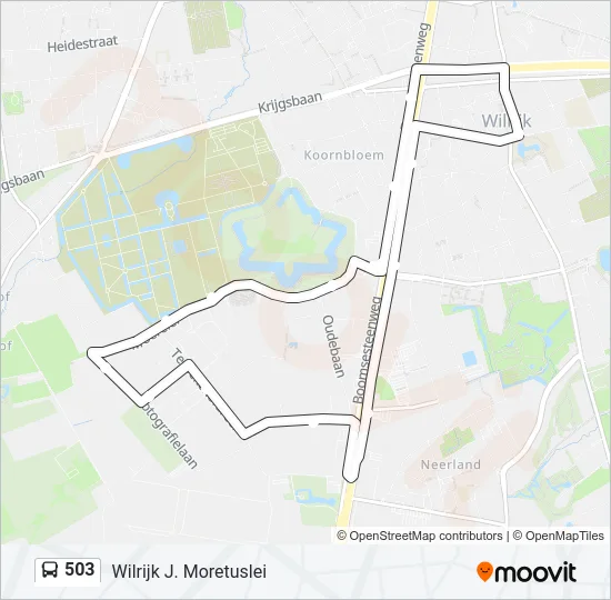 503 Bus Line Map