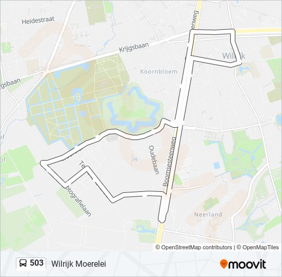 Plan de la ligne 503 de bus