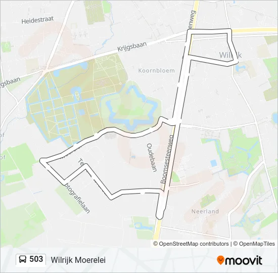 503 Bus Line Map