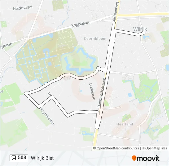 503 Bus Line Map