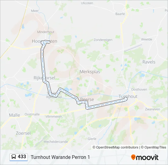 433 Bus Line Map