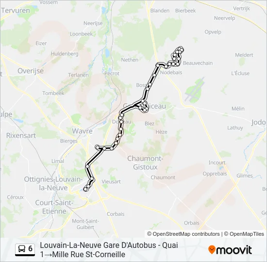 6 Bus Line Map