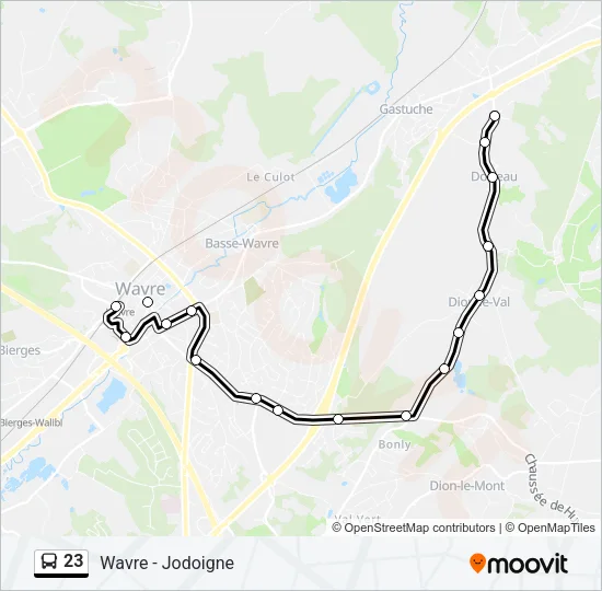 23 Bus Line Map