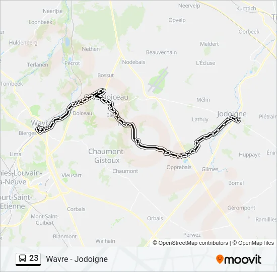 23 Bus Line Map